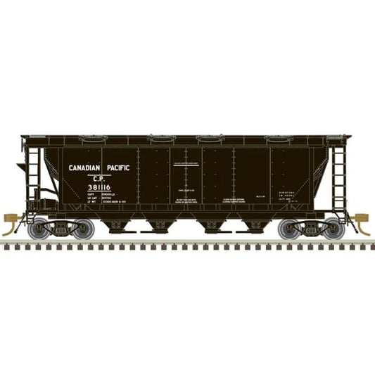 Atlas Master HO Slab Side Covered Hopper, Canadian Pacific #381128