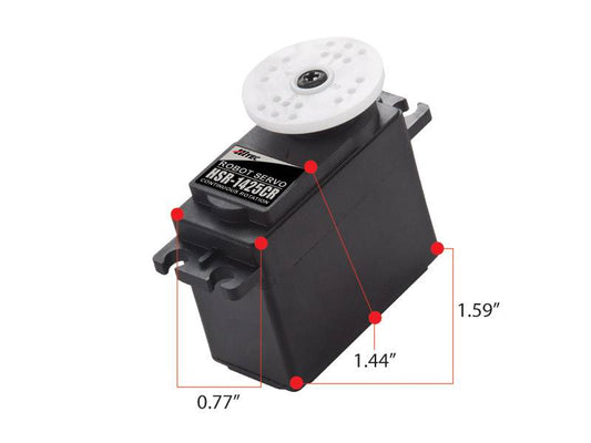 Hitec HS-1425CR Continous Rotation, Dual BB Servo HIT31425CR