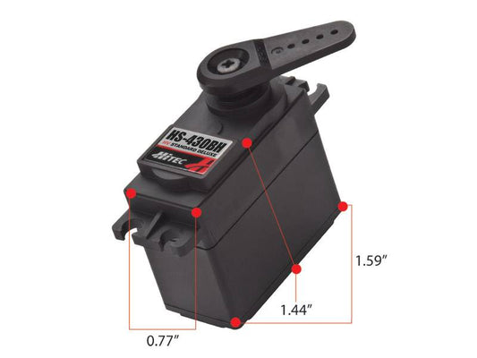 Hitec HS-430BH HV Deluxe Ball Bearing, Nylon, Dual BB Servo HIT31430S