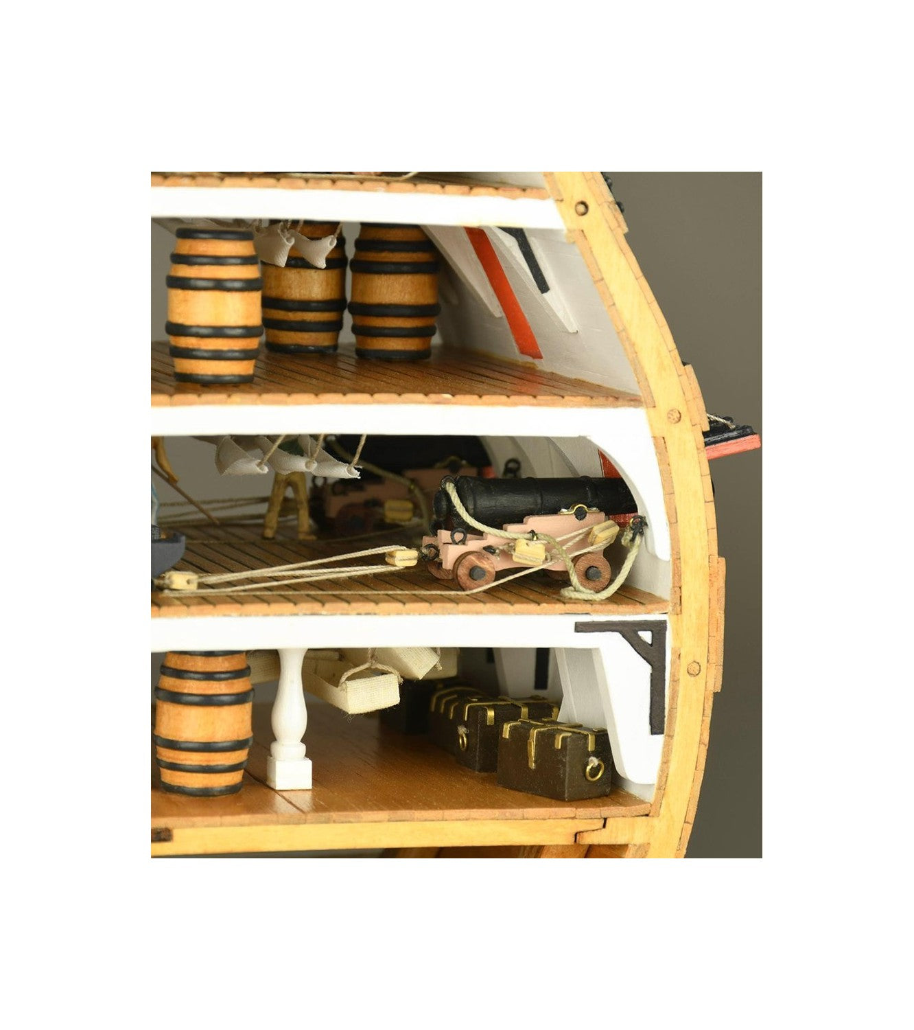 HMS Victory's Cross-Section. 1:72 Wooden Model Ship Kit Boat ART20500