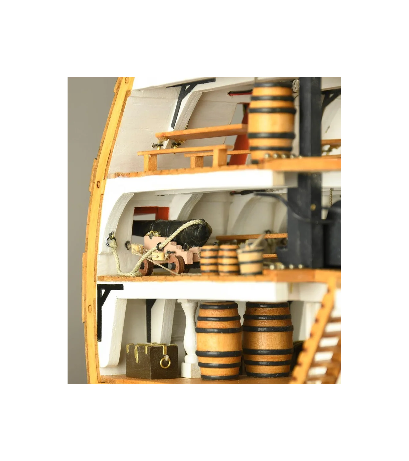 HMS Victory's Cross-Section. 1:72 Wooden Model Ship Kit Boat ART20500