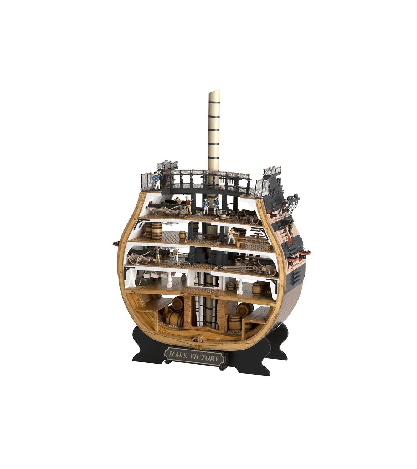 HMS Victory's Cross-Section. 1:72 Wooden Model Ship Kit Boat ART20500