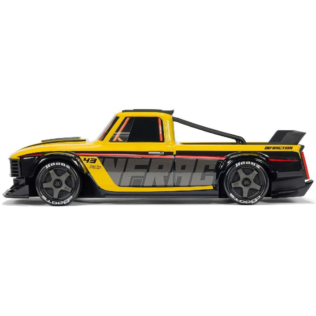 Arrma 1/12 INFRACTION GROM 3S 4X4 Brushless RTR - Yellow/Black