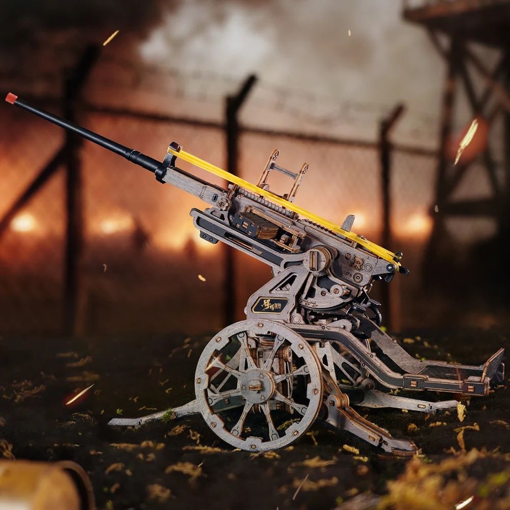 ROKR Anti-aircraft Gun 3D Wooden Puzzle