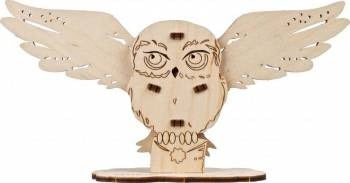 Ugears Hedwig Owl Wooden 3D-Puzzle Coloring Model - 9 Pieces