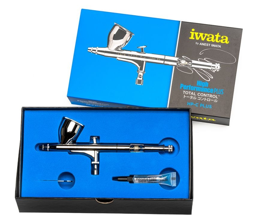 Iwata High Performance HP-C Plus Gravity Feed Dual Action Airbrush H4001