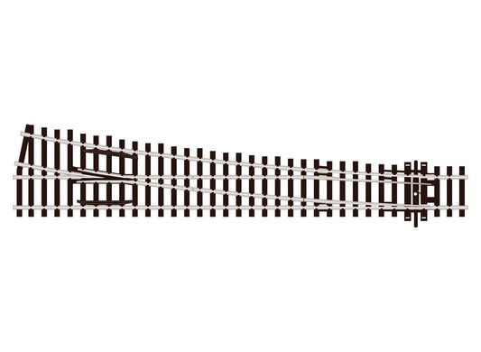 PECO CODE 100 Turnout, Large Radius, Left Hand HO SCALE TRACK SL-89