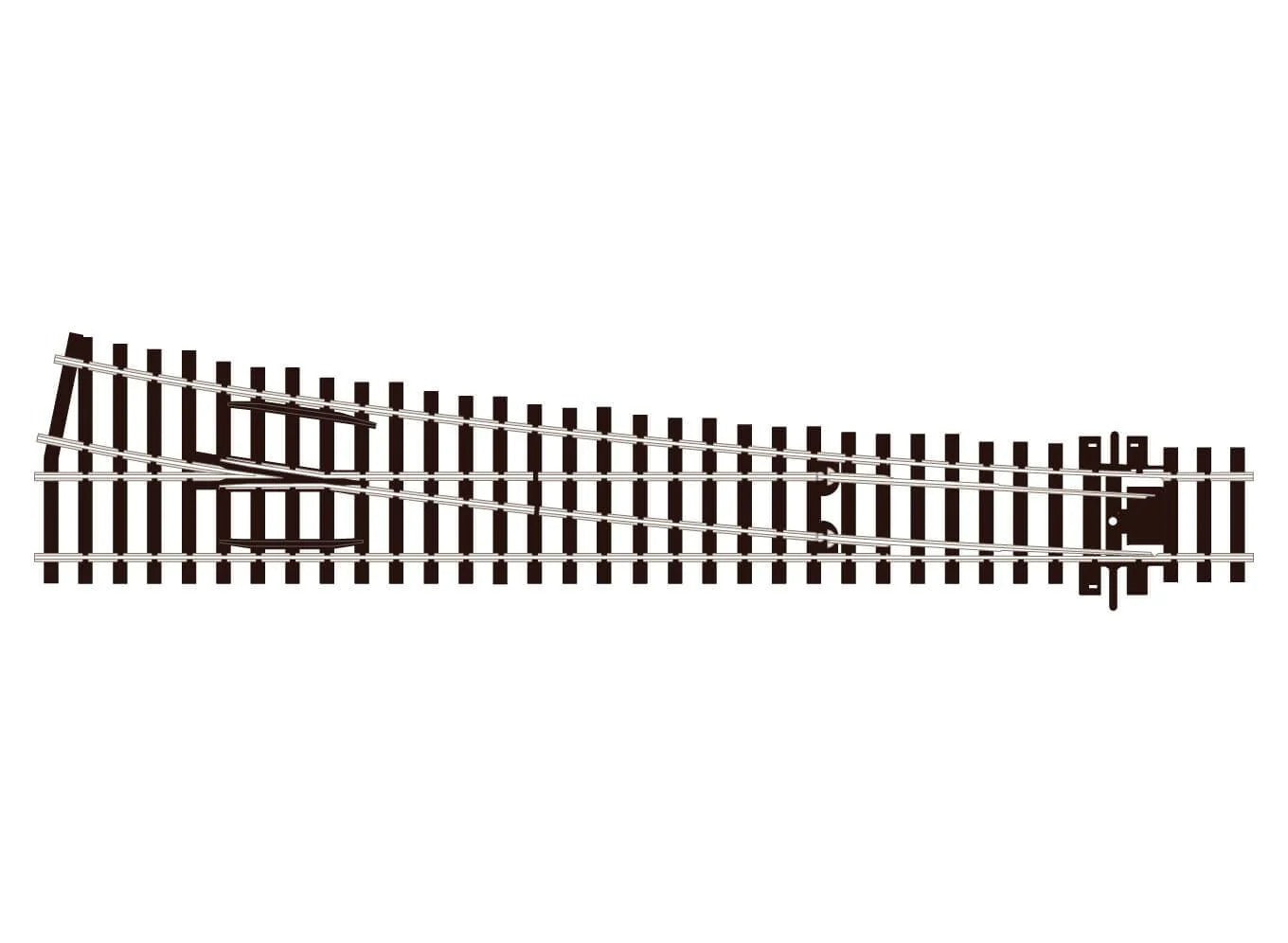PECO Turnout, Large Radius, Right Hand SL-E188