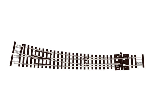 PECO Curved Turnout, Large Radius, Right Hand SL-E386F