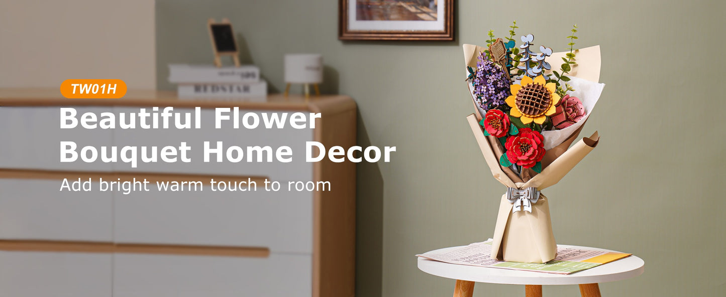 Rowood Wooden Flower Bouquet