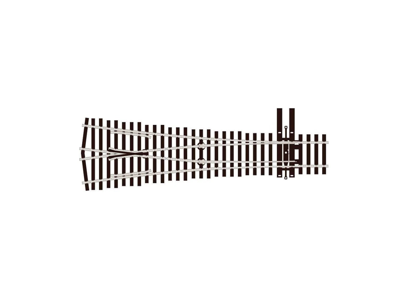 PECO Wye Turnout, #4 Radius HO SCALE TRACK