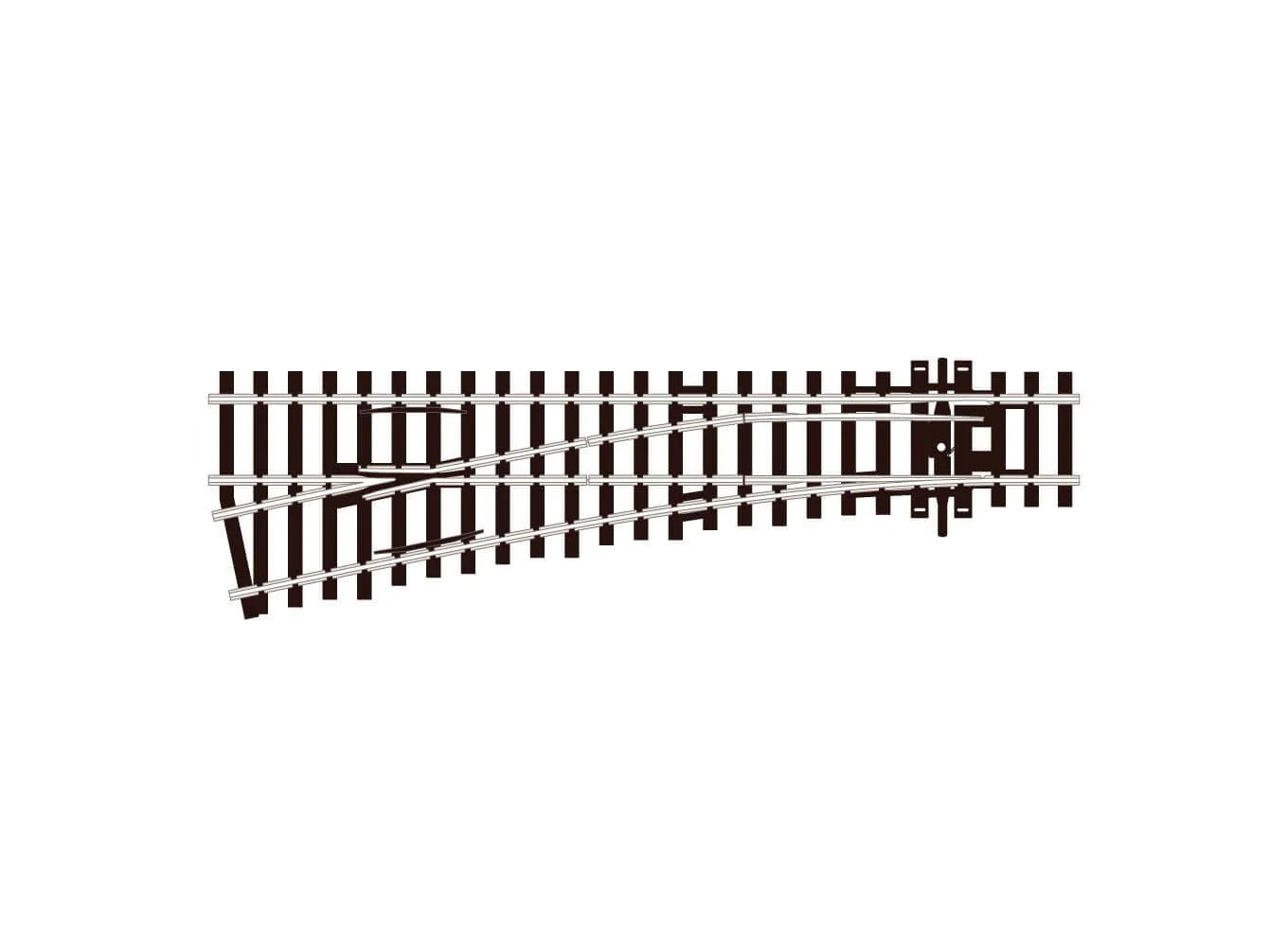 PECO CODE 100 Turnout, Small Radius, Left Hand  HO SCALE TRACK SL-92