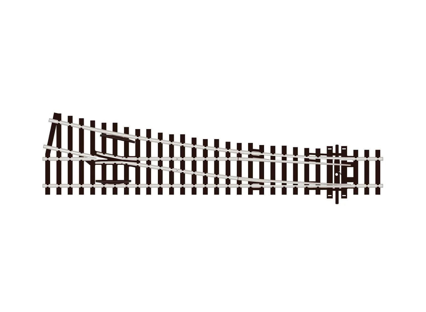 PECO CODE 100 Turnout, Medium Radius, Right Hand HO SCALE TRACK SL-95