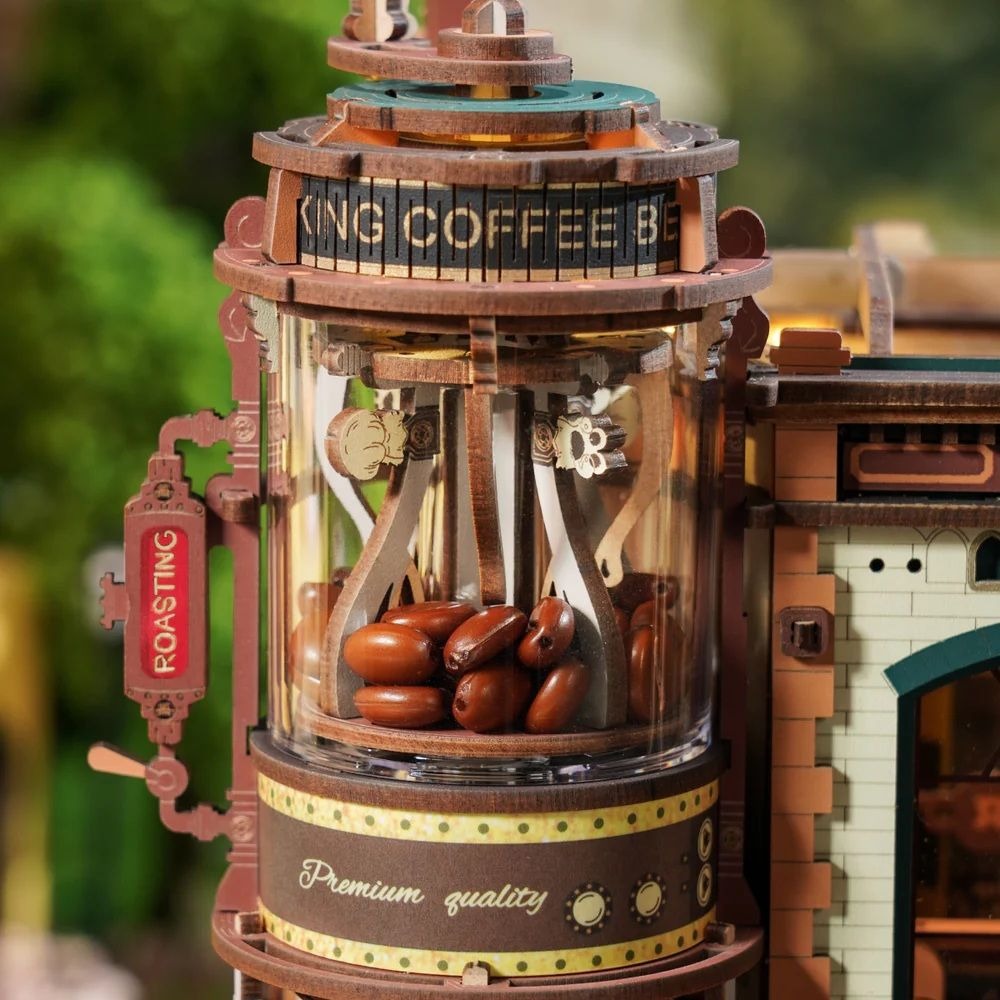 ROKR Dream Coffee Factory 3D Wooden Puzzle