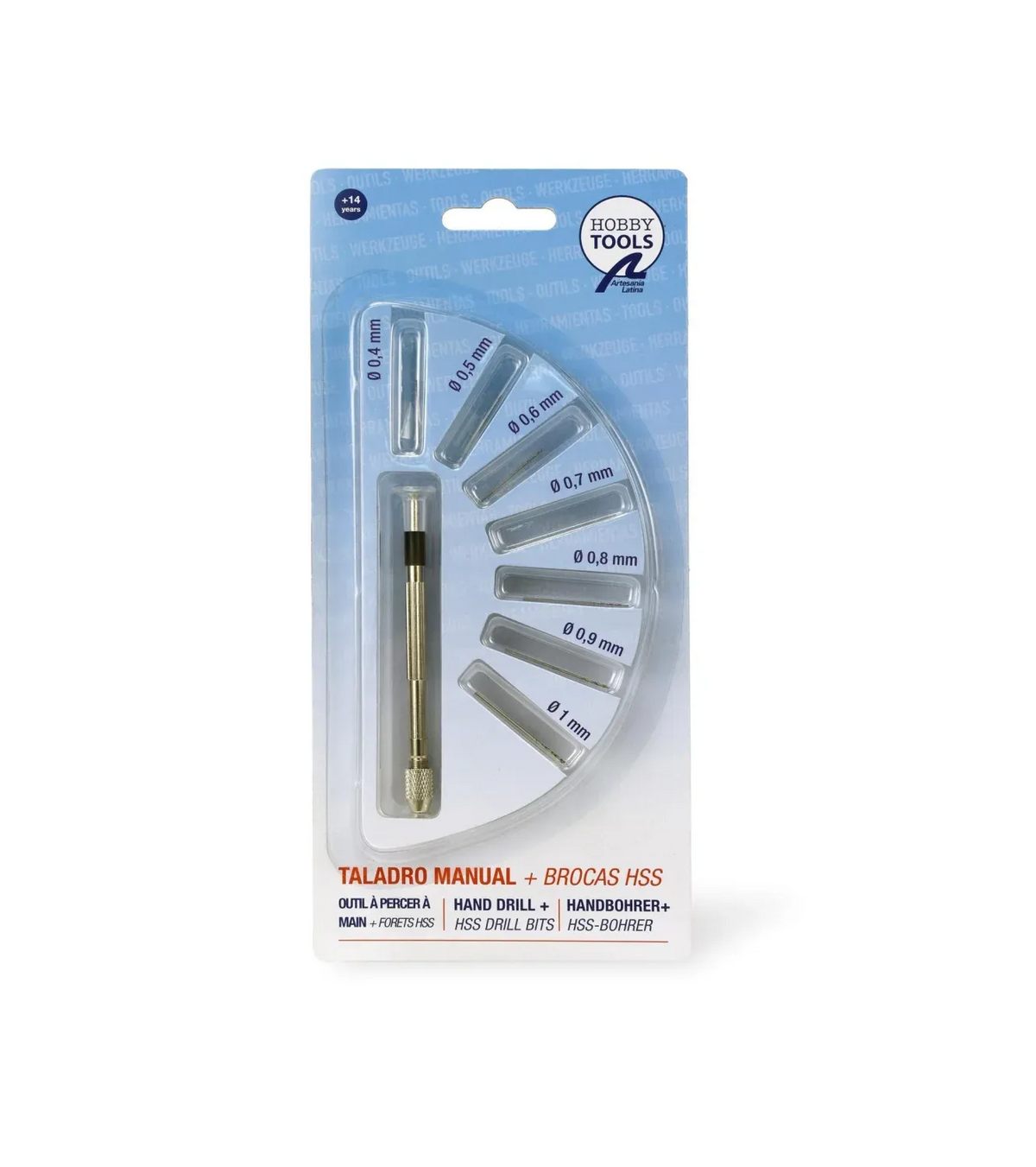 Precision Mini Hand Drill with 7 HSS Drill Bits 27018-1