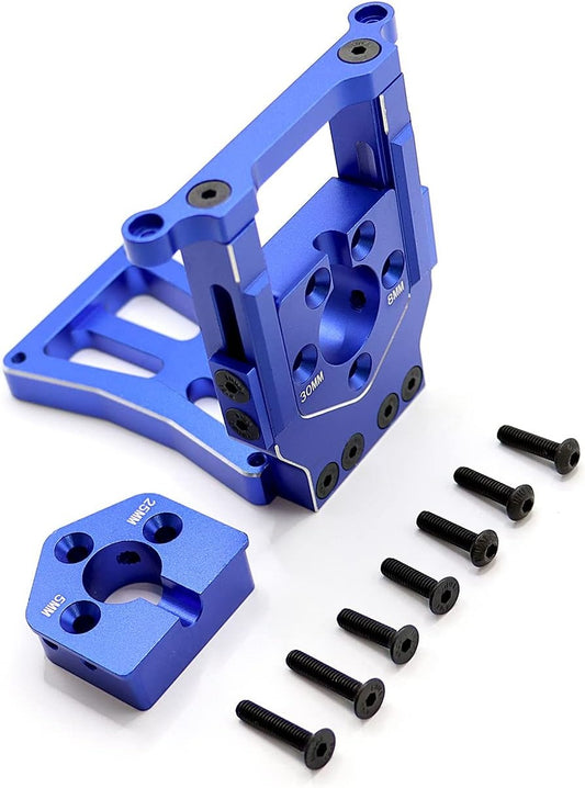 Mesimsple 7760 Aluminum Motor Mount – Blue Upgrade for X-Maxx 6S/8S & XRT 8S Trucks