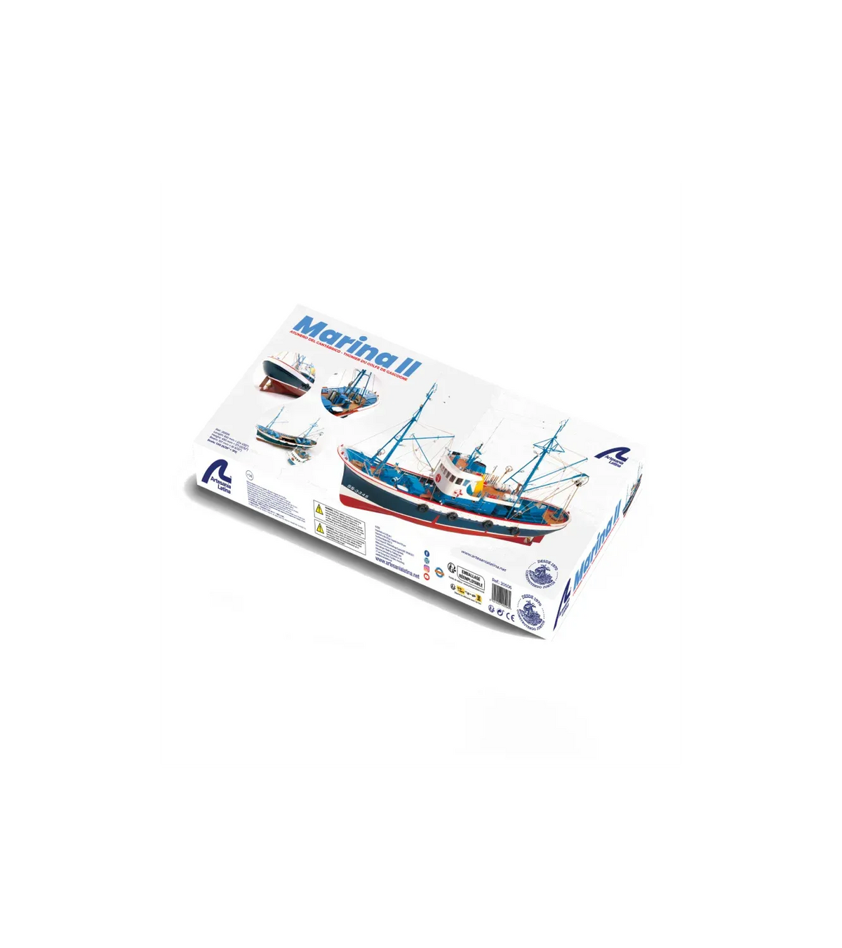 New Tuna Boat Marina II. 1:50 Wooden Model Fishing Boat Kit 20506