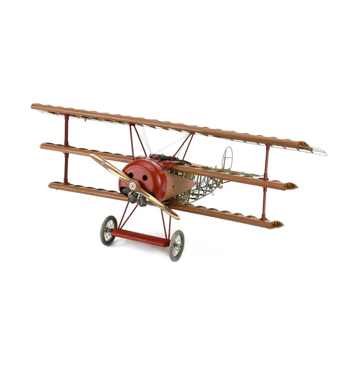 Fighter Fokker Dr I. 1:16 Wooden and Metal Aircraft Model