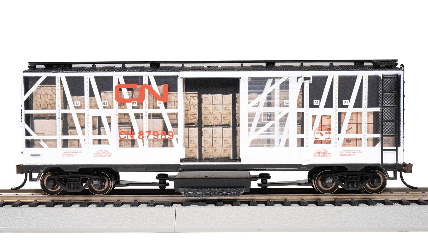 HO Rolling Track Cleaning 40' Boxcar - Canadian National Impact Car Rd #87989