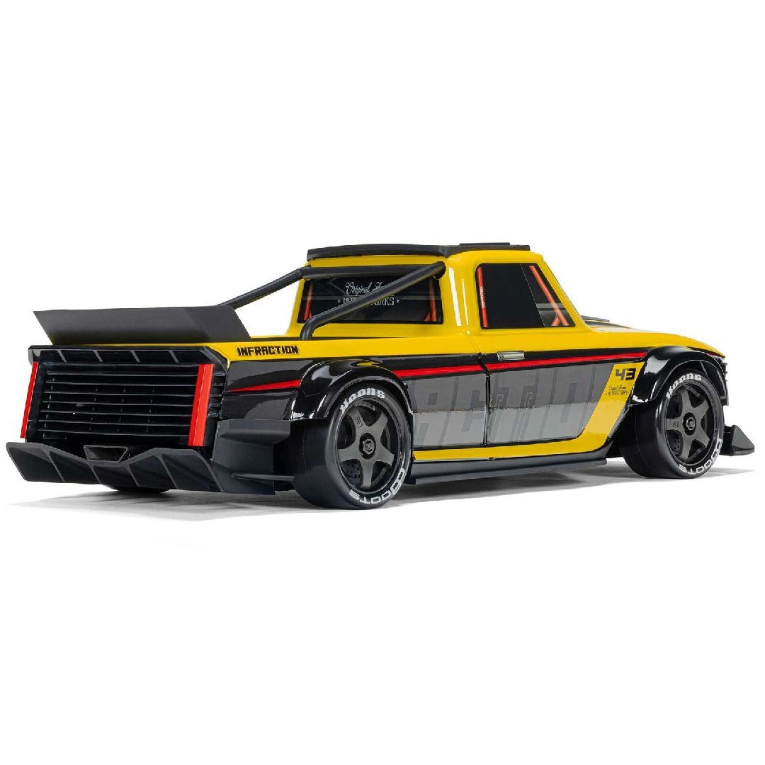 Arrma 1/12 INFRACTION GROM 3S 4X4 Brushless RTR - Yellow/Black
