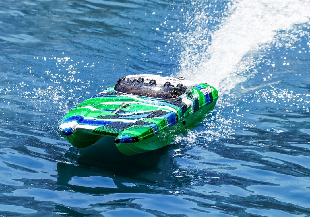 Traxxas DCB M41 Widebody 40" Catamaran High Performance Race Boat Green TRA57046-4GREENR