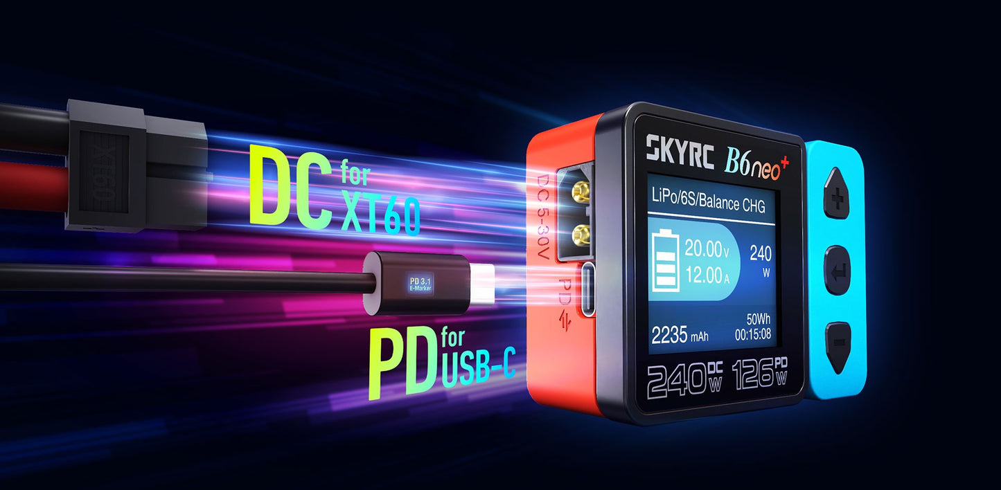 SkyRC B6neo 2 Smart Charger - Crimson Sky