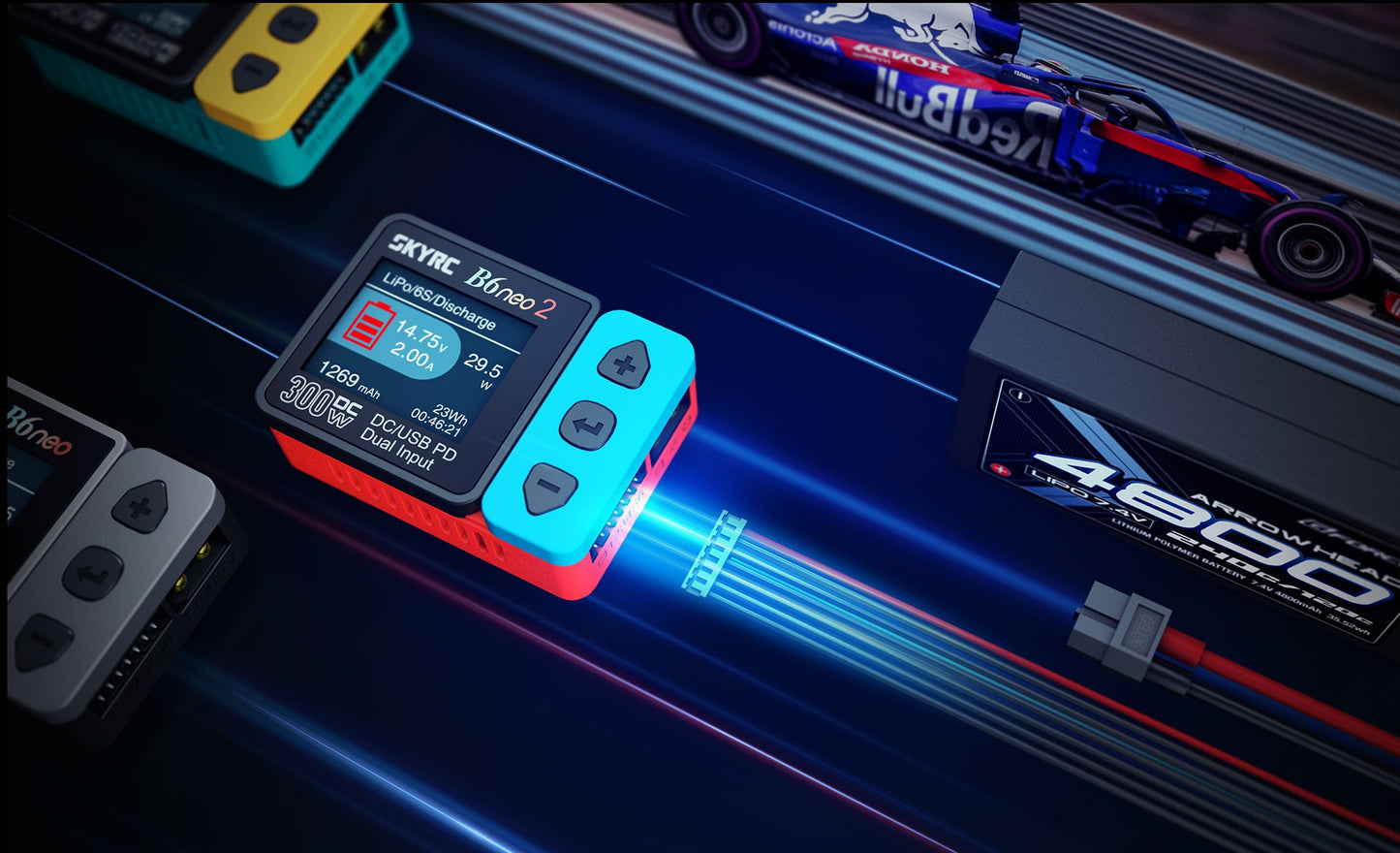 SkyRC B6neo 2 Smart Charger - Crimson Sky