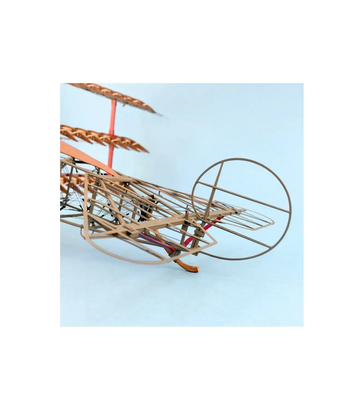Fighter Fokker Dr I. 1:16 Wooden and Metal Aircraft Model