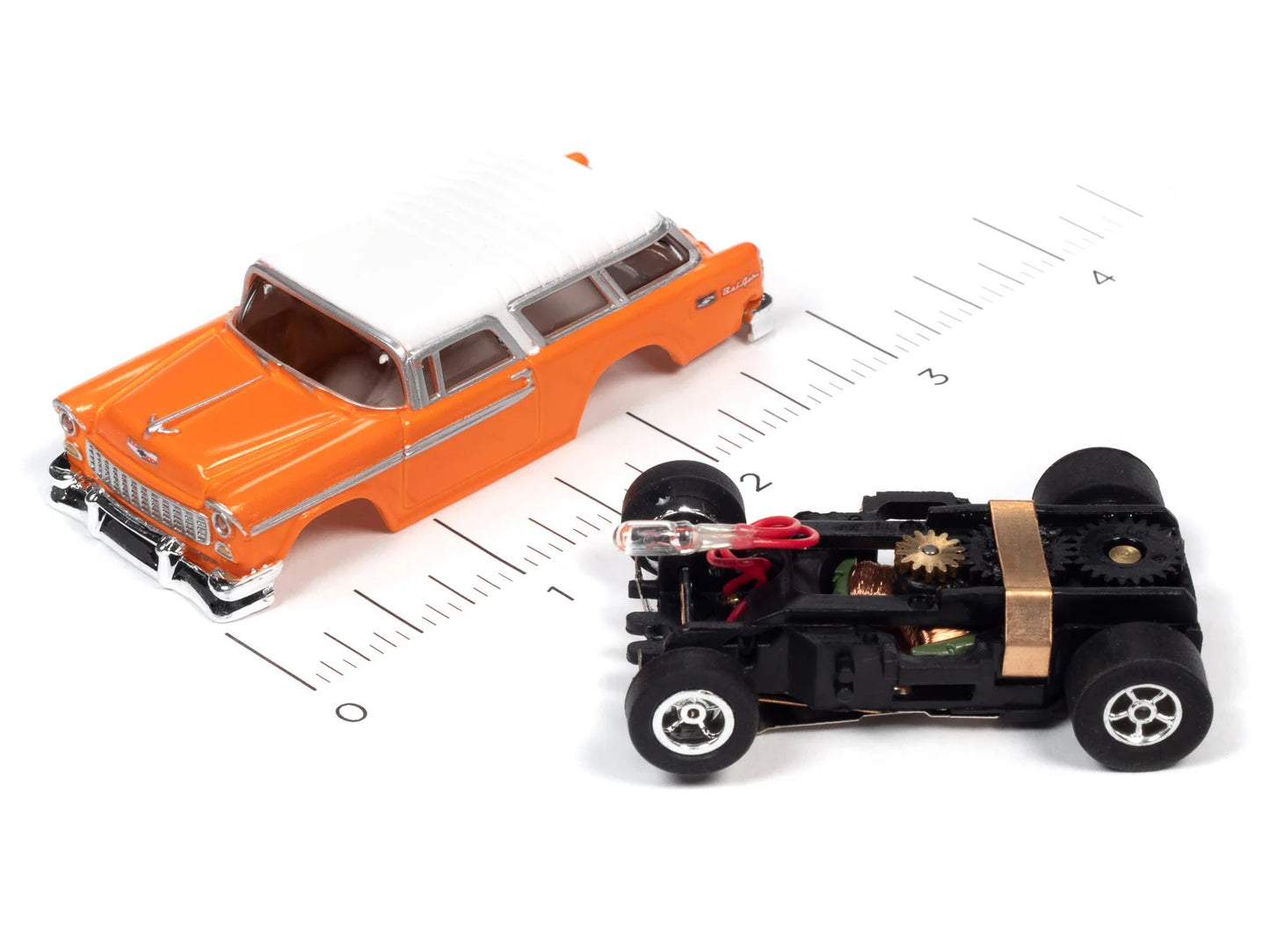 Flamethrower - X-Traction - 1955 Chevy Nomad Orange Slot Car