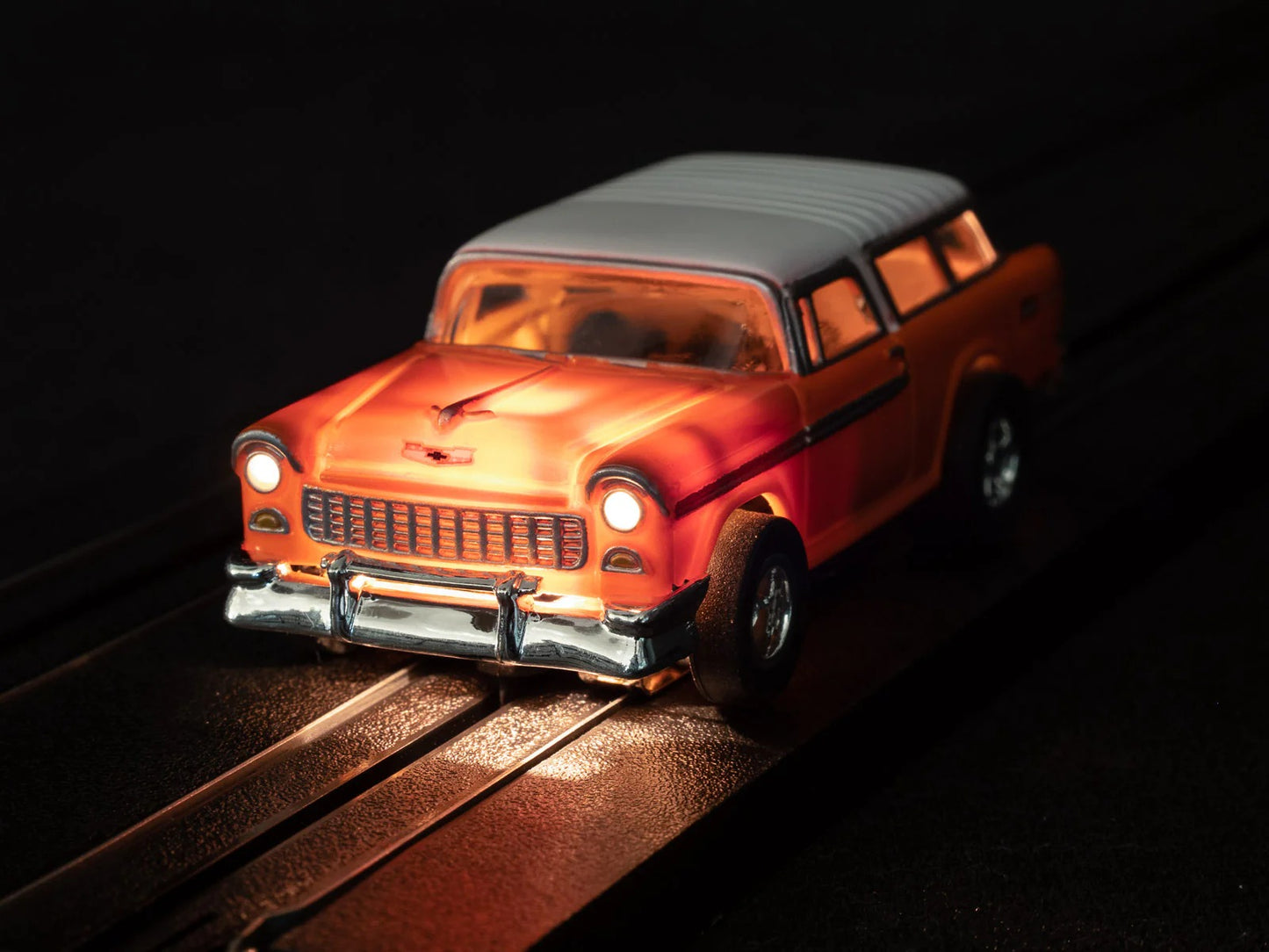 Flamethrower - X-Traction - 1955 Chevy Nomad Orange Slot Car