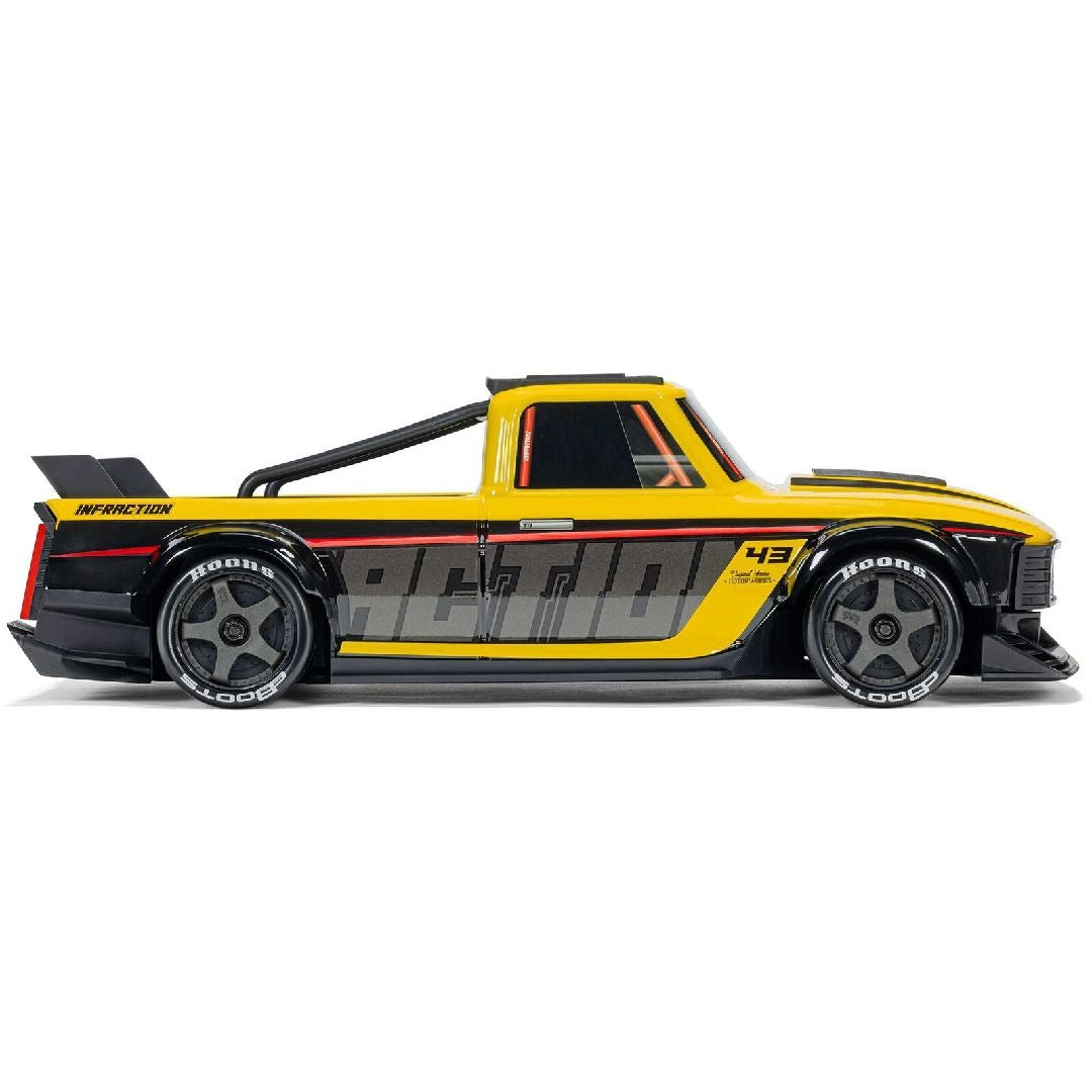 Arrma 1/12 INFRACTION GROM 3S 4X4 Brushless RTR - Yellow/Black
