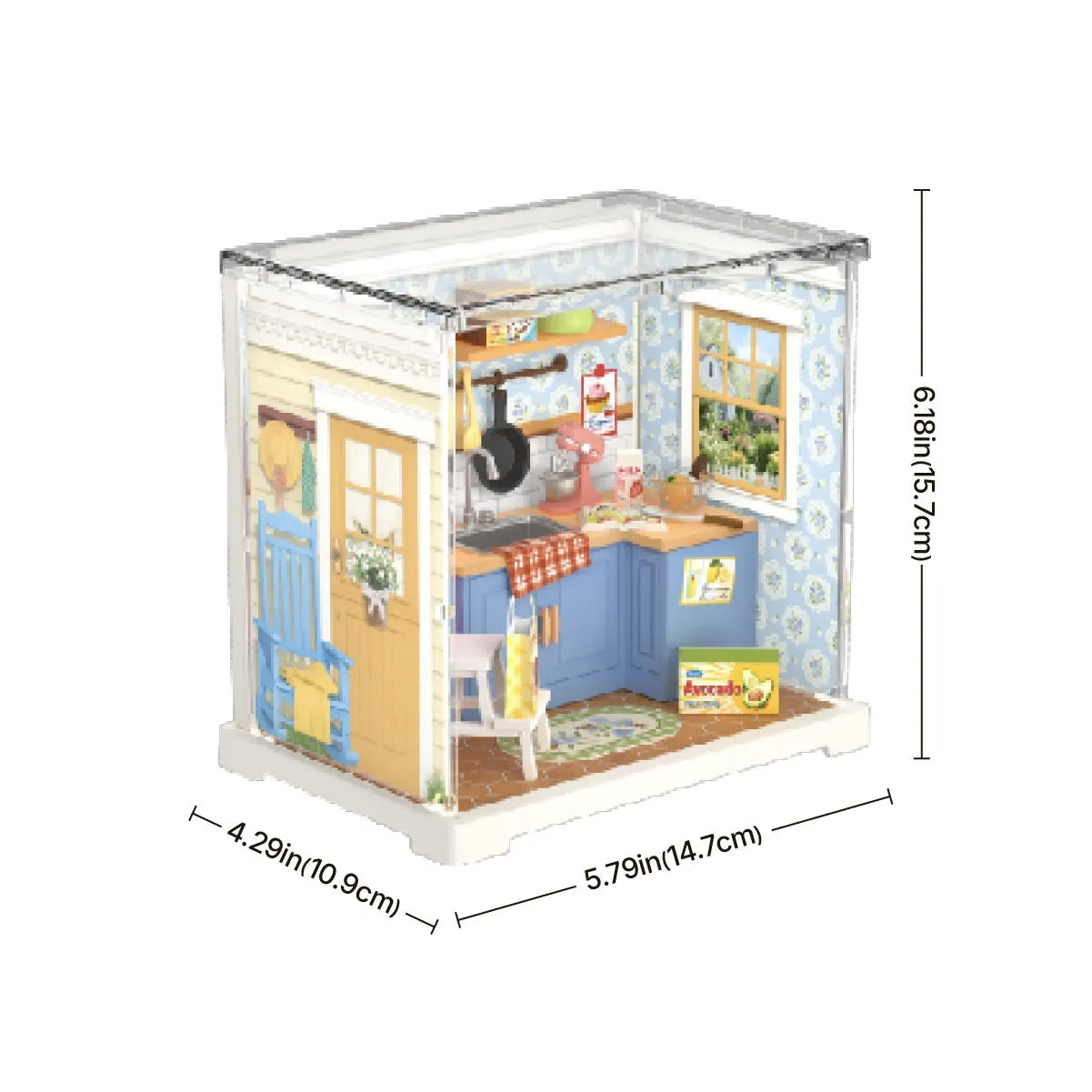 Rolife Homely Baking Kitchen Mini Super Creator DIY Miniature House DWS08B