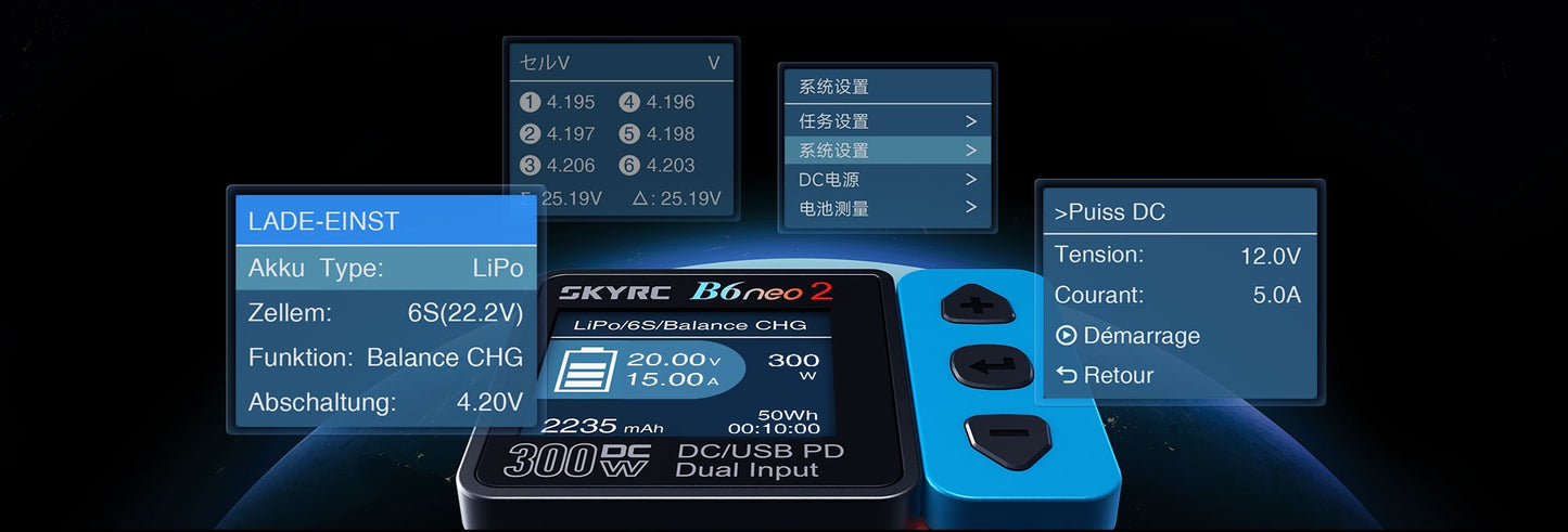 SkyRC B6neo 2 Smart Charger - Crimson Sky