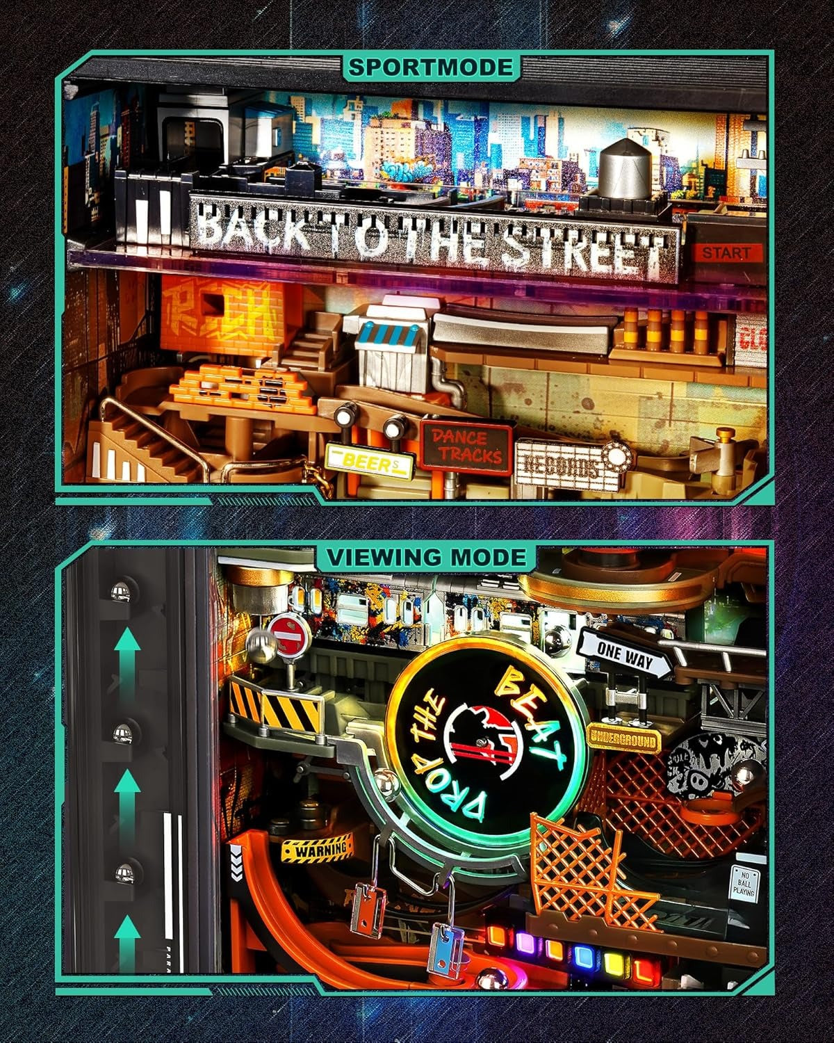 ROKR Hip-Hop Street Marble Run Mechanical 3D Puzzle