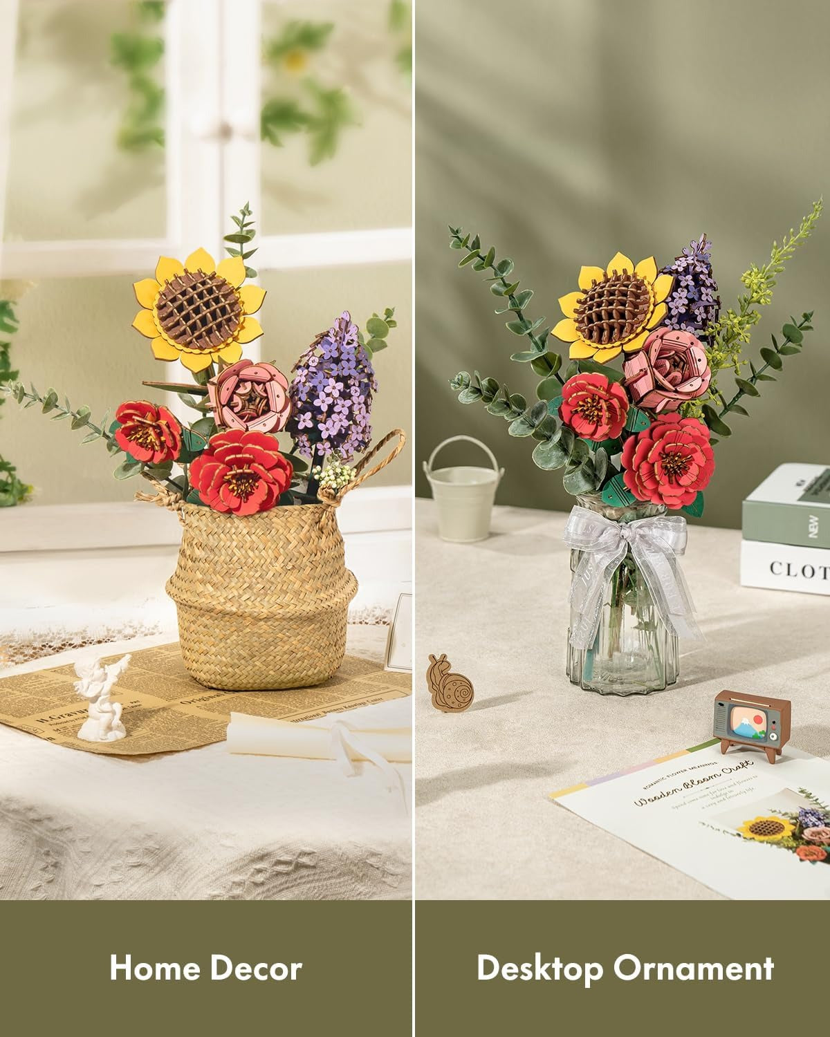 Rowood Wooden Flower Bouquet