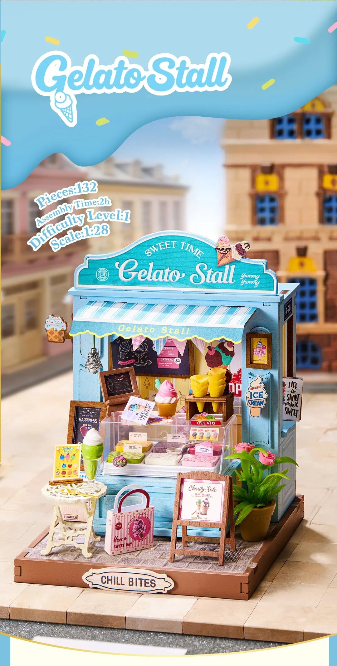 Rolife DIY Miniature House - Gelato Stall Shop DS052