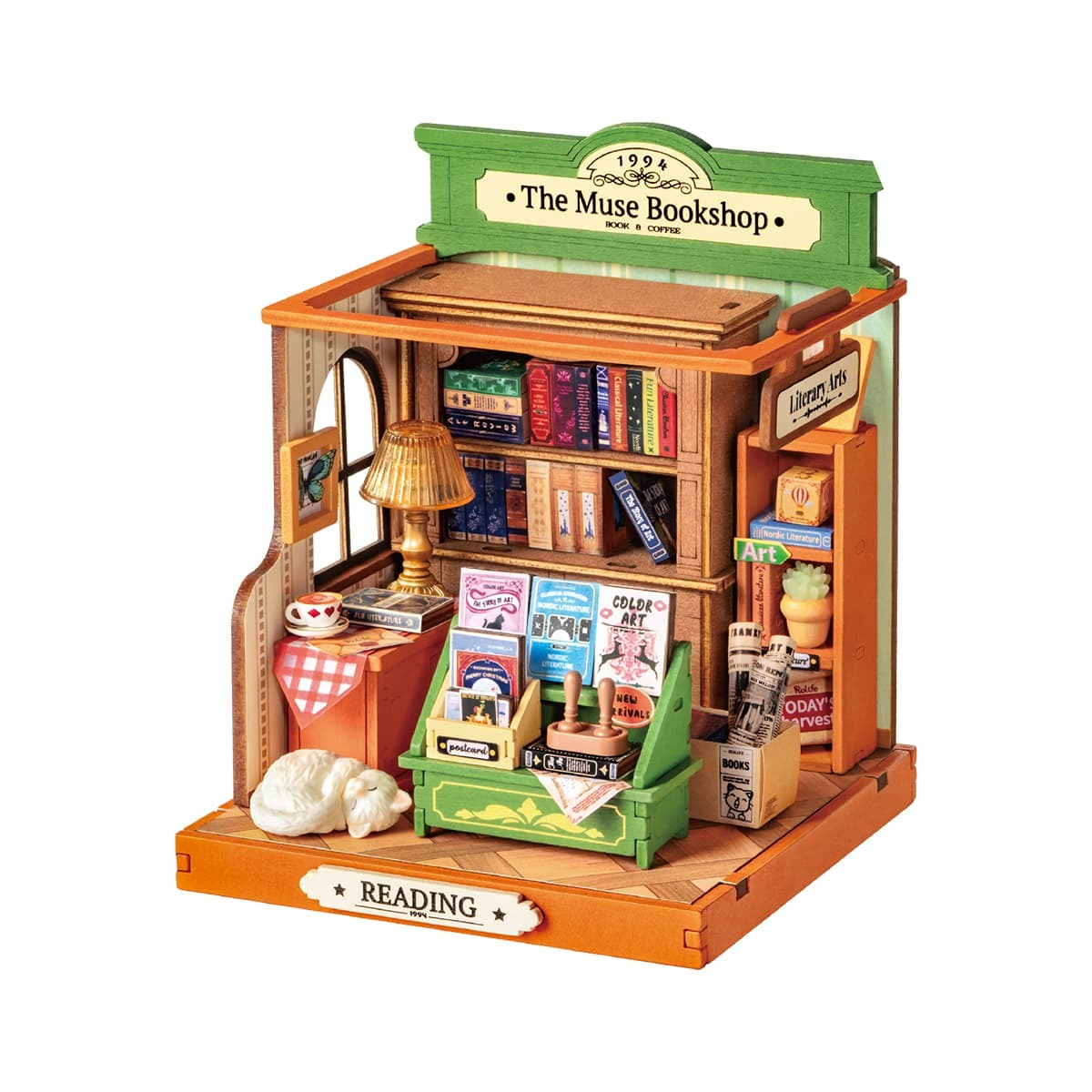 Rolife The Muse Bookshop DIY Miniature House Kit