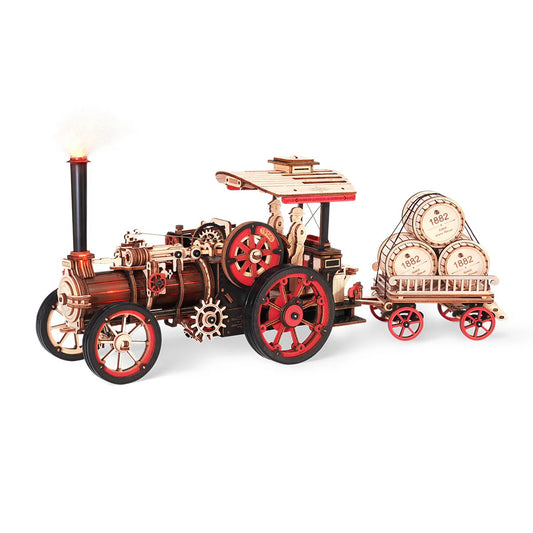 ROKR Steam Engine Mechanical Gear 3D Wooden Puzzle