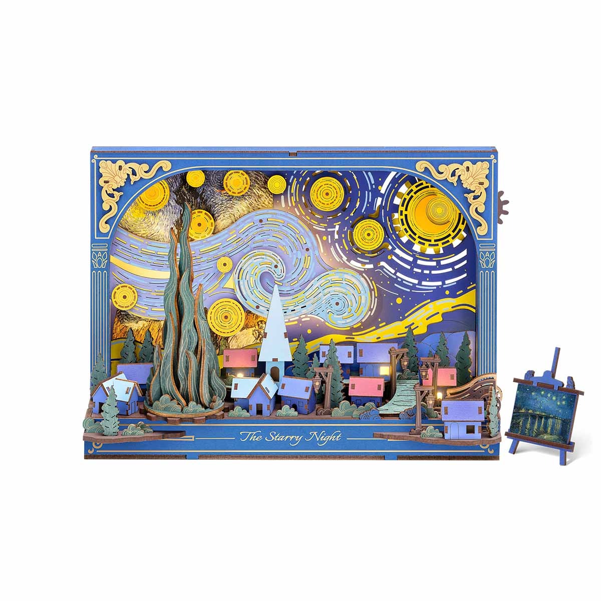 The Starry Night Wall Art 3D Wooden Puzzle TH003