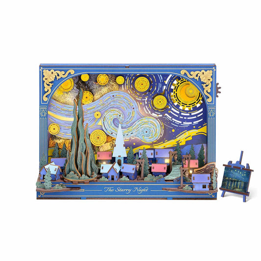 The Starry Night Wall Art 3D Wooden Puzzle TH003