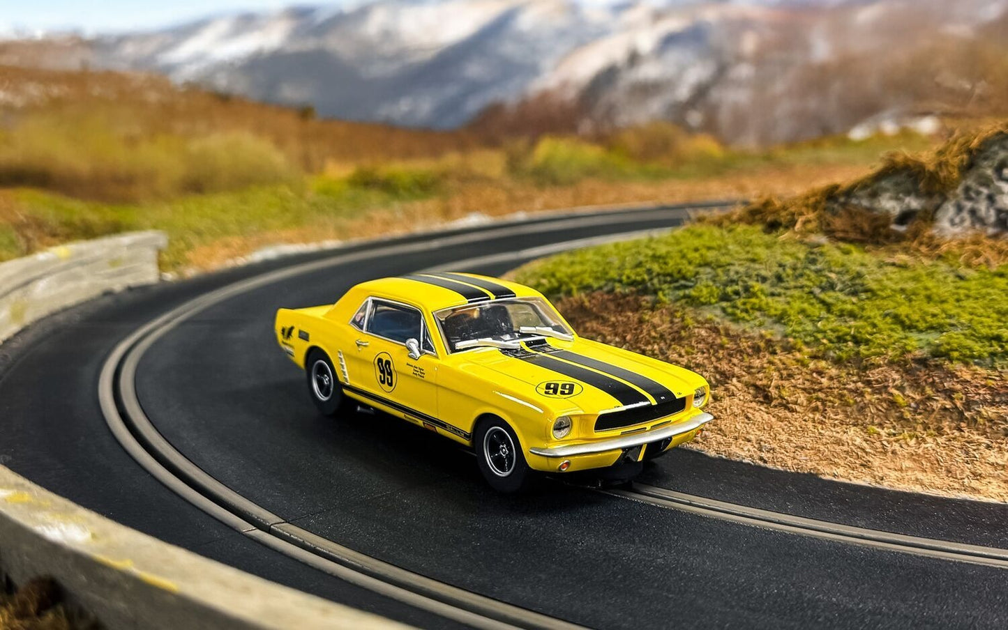 Scalextric Ford Mustang Rassler Racing Slot Car C4537
