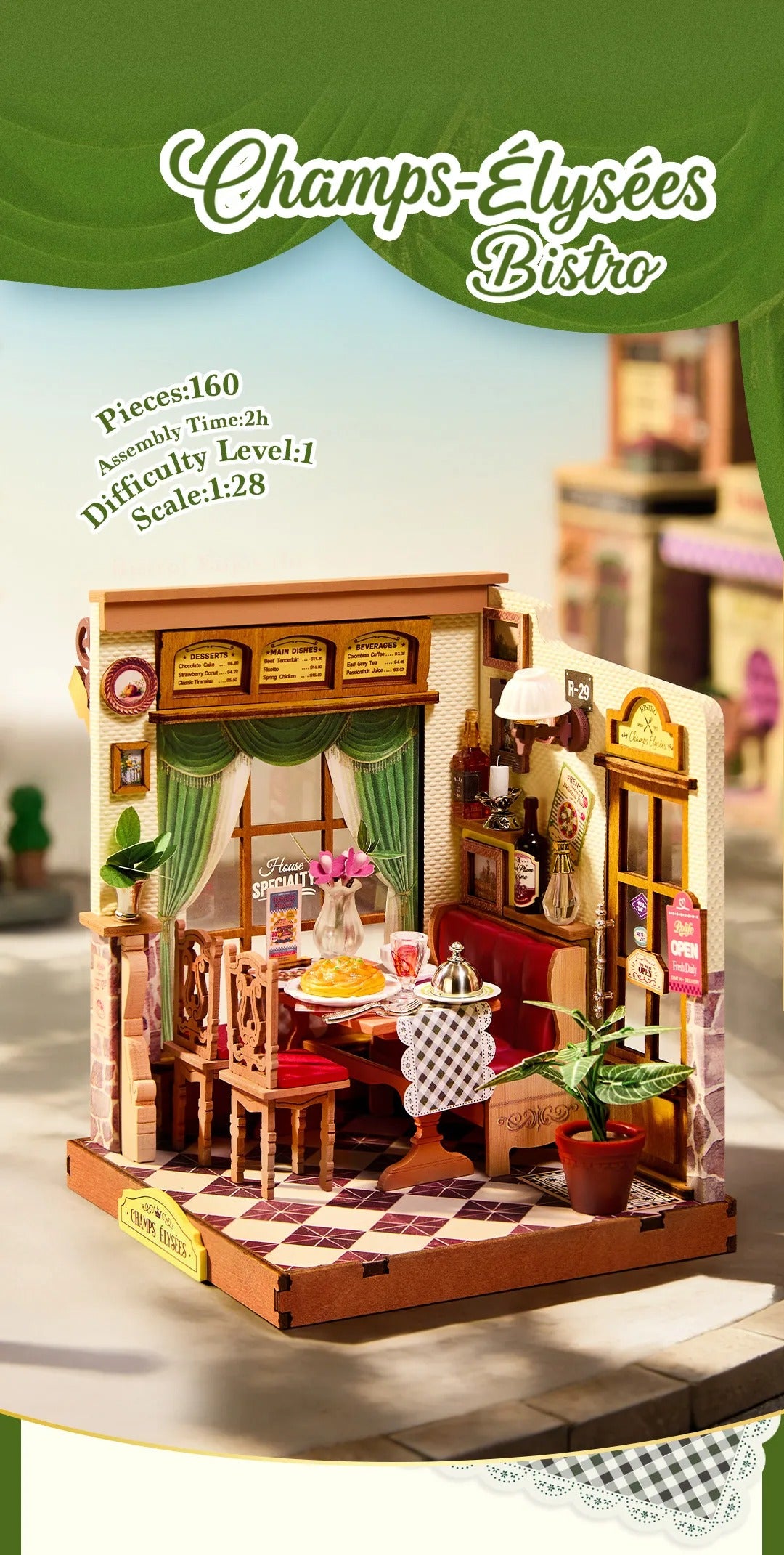 Rolife DIY Miniature House - Champs-Élysées Bistro DS053