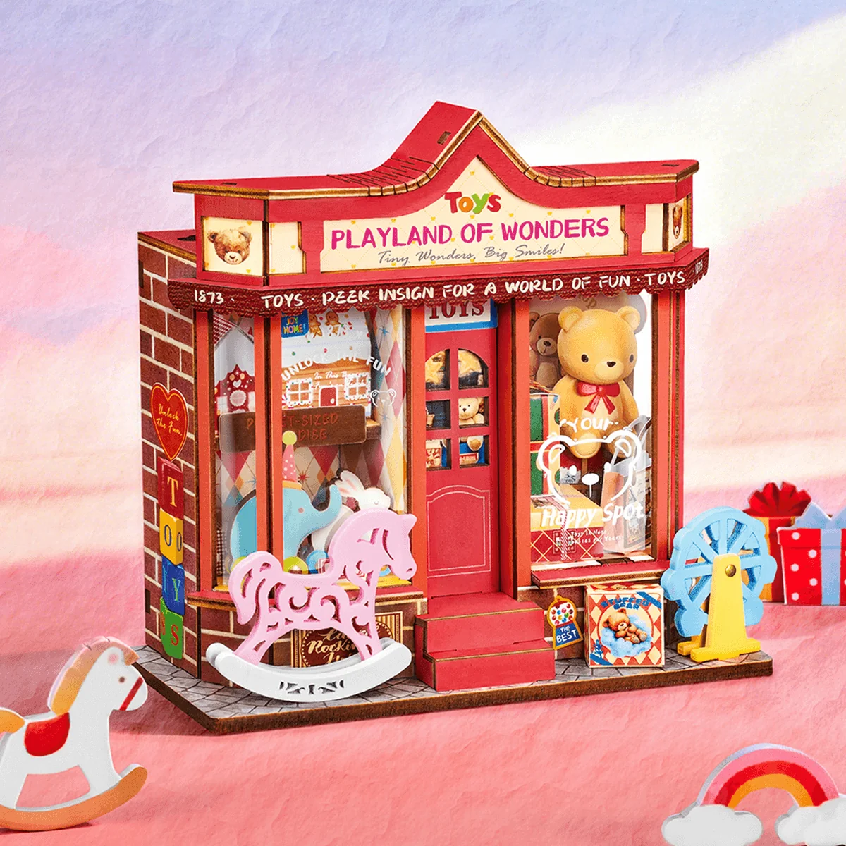 Rolife Whimsy Toy Shop DIY Miniature House Kit DS044