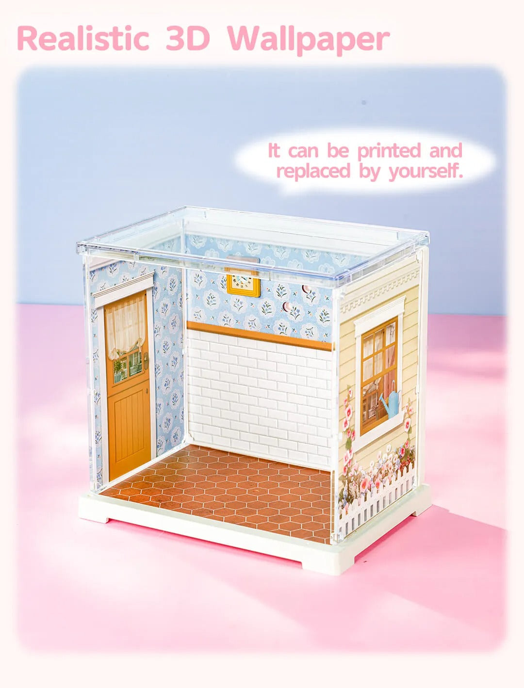 Rolife Homely Baking Kitchen Mini Super Creator DIY Miniature House DWS08B