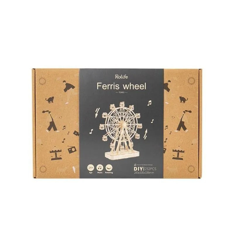 Rolife Ferris Wheel 3D Wooden Puzzle Music Box