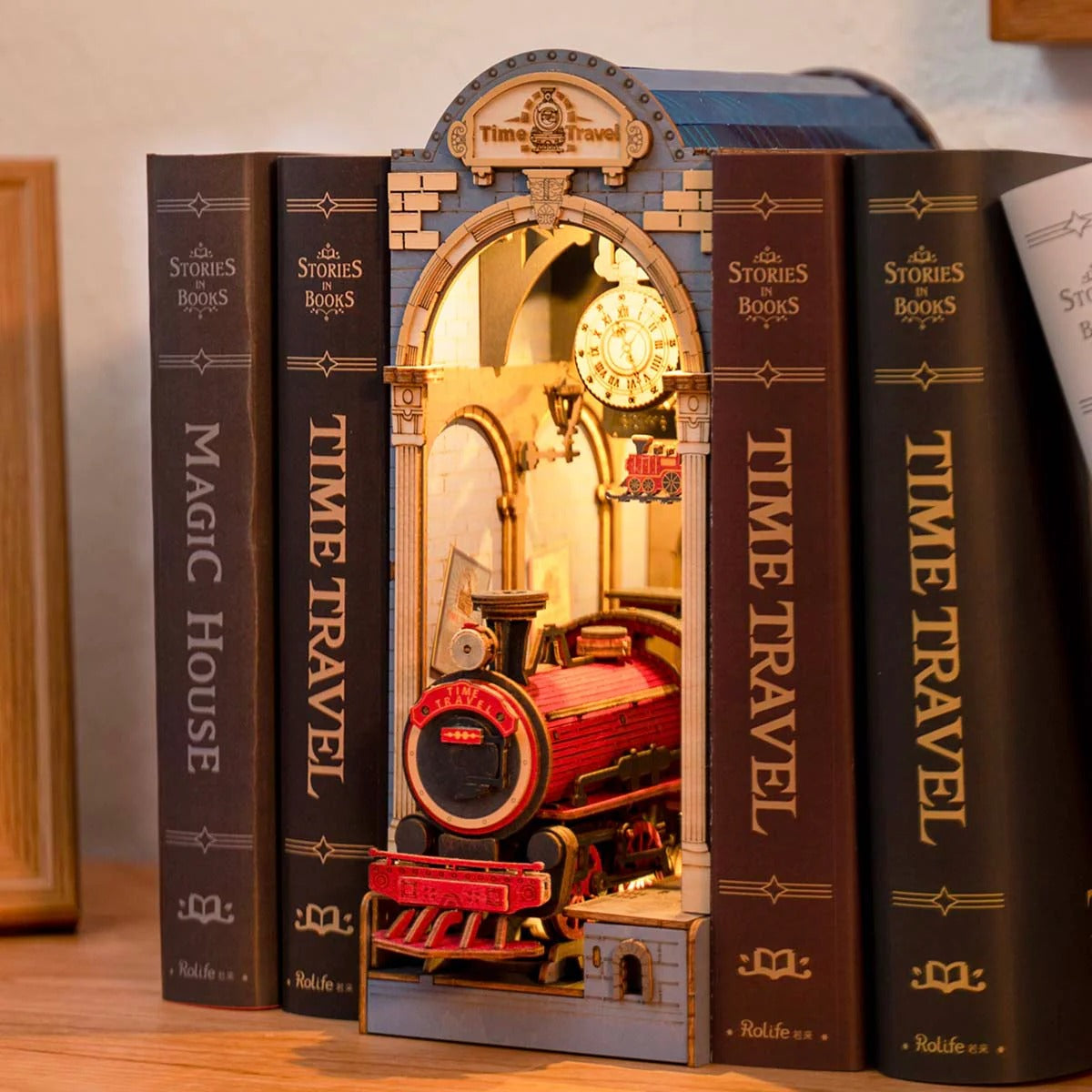 Rolife Time Travel DIY Book Nook Shelf Insert