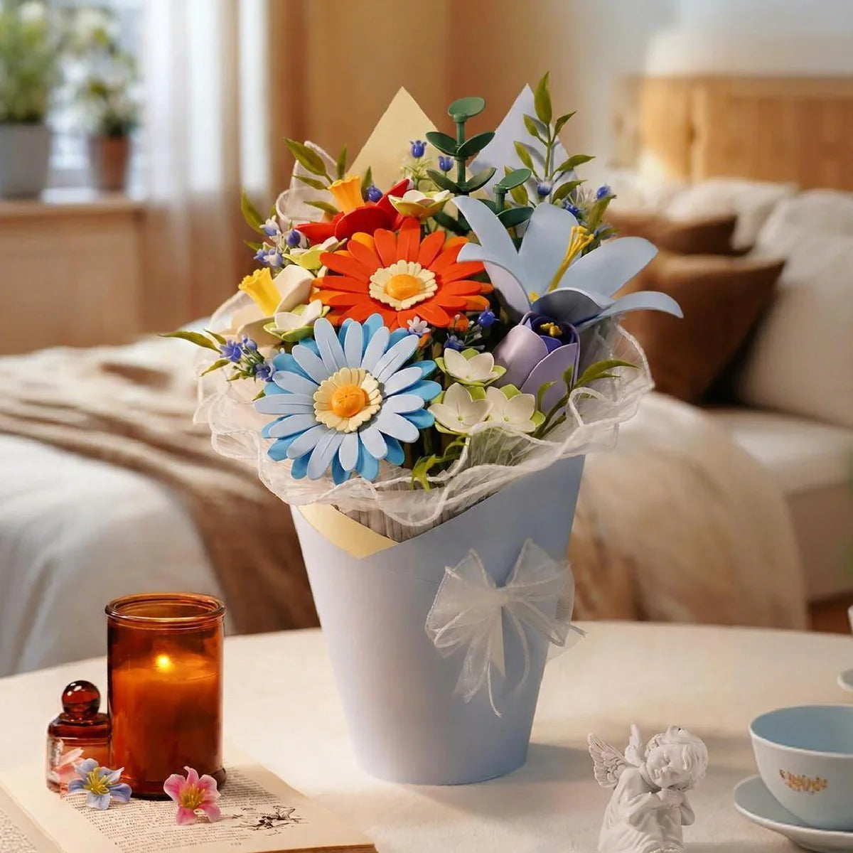ROKR Twilight Sky Bouquet DIY Flower 3D Puzzle AF03J