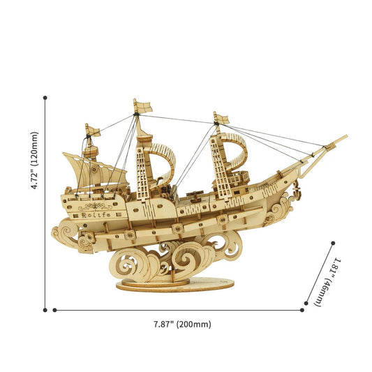 Rolife Cruise Ship Model 3D Wooden Puzzle ROETG306