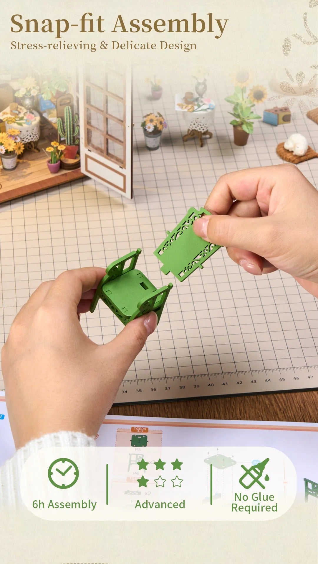 Rolife DIY Book Nook Kit - Secret Bloomy Nook TGE04