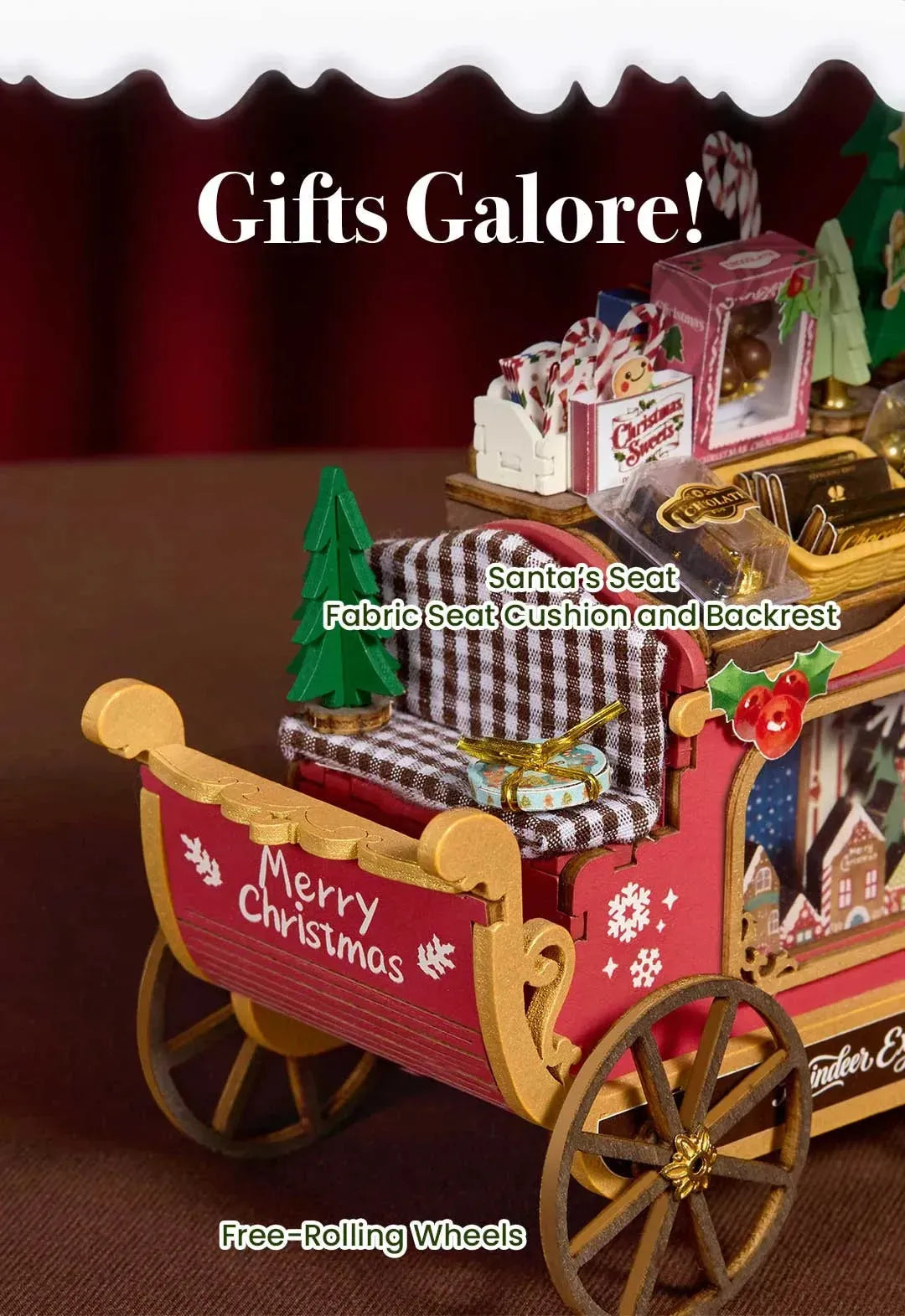 Rolife Reindeer Express 3D Wooden Puzzle